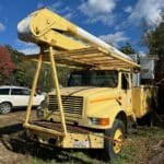 International bucket truck. 167,600 miles. 50 foot boom. Automatic transmission. for sale.