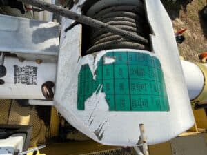 International 4700 bucket truck for sale.