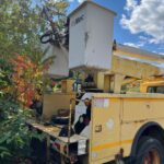 International 4700 bucket truck for sale.