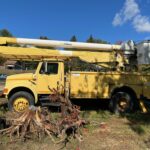 International 4700 bucket truck for sale.