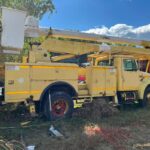 1993 International 4700 bucket truck for sale.