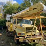 1993 International 4700 bucket truck for sale.