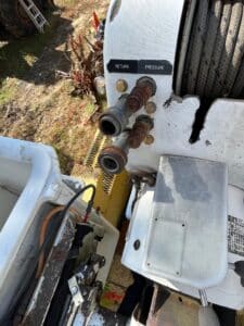 1993 International 4700 bucket truck for sale.