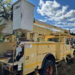 1993 International 4700 bucket truck for sale.