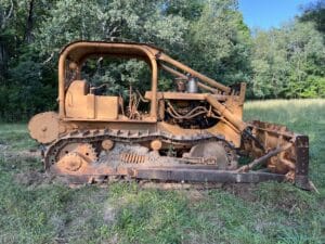 Caterpillar D6B crawler bulldozer for sale.